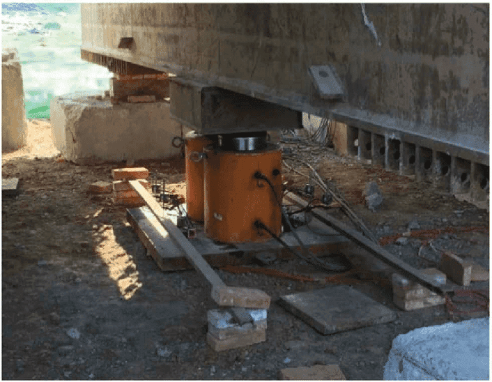 800t Pile Load Test Beam & Equipment